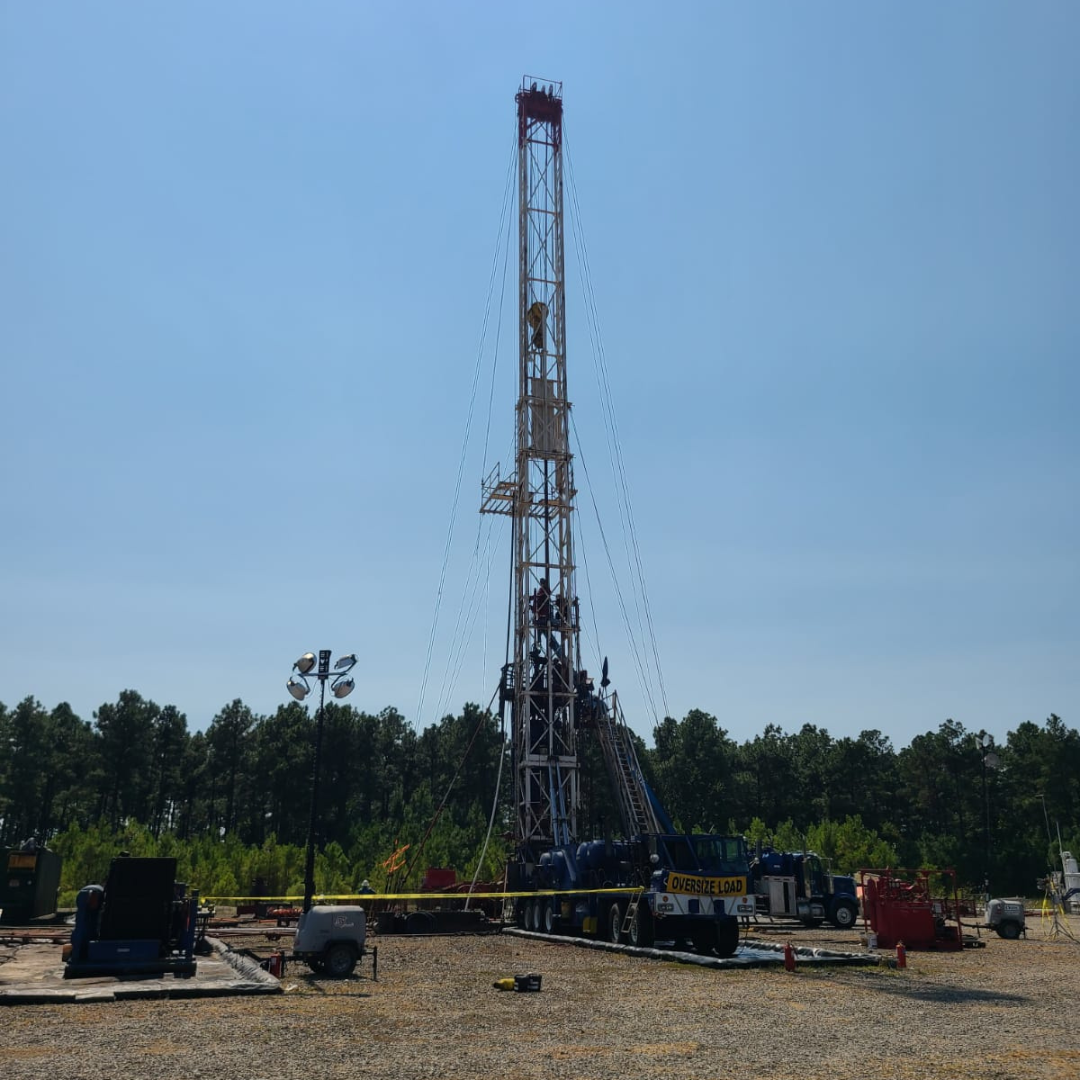 refracturing tower at a USA site that uses Vertice tools for completions
