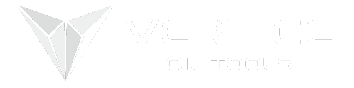 vertice oil tools logo in white color