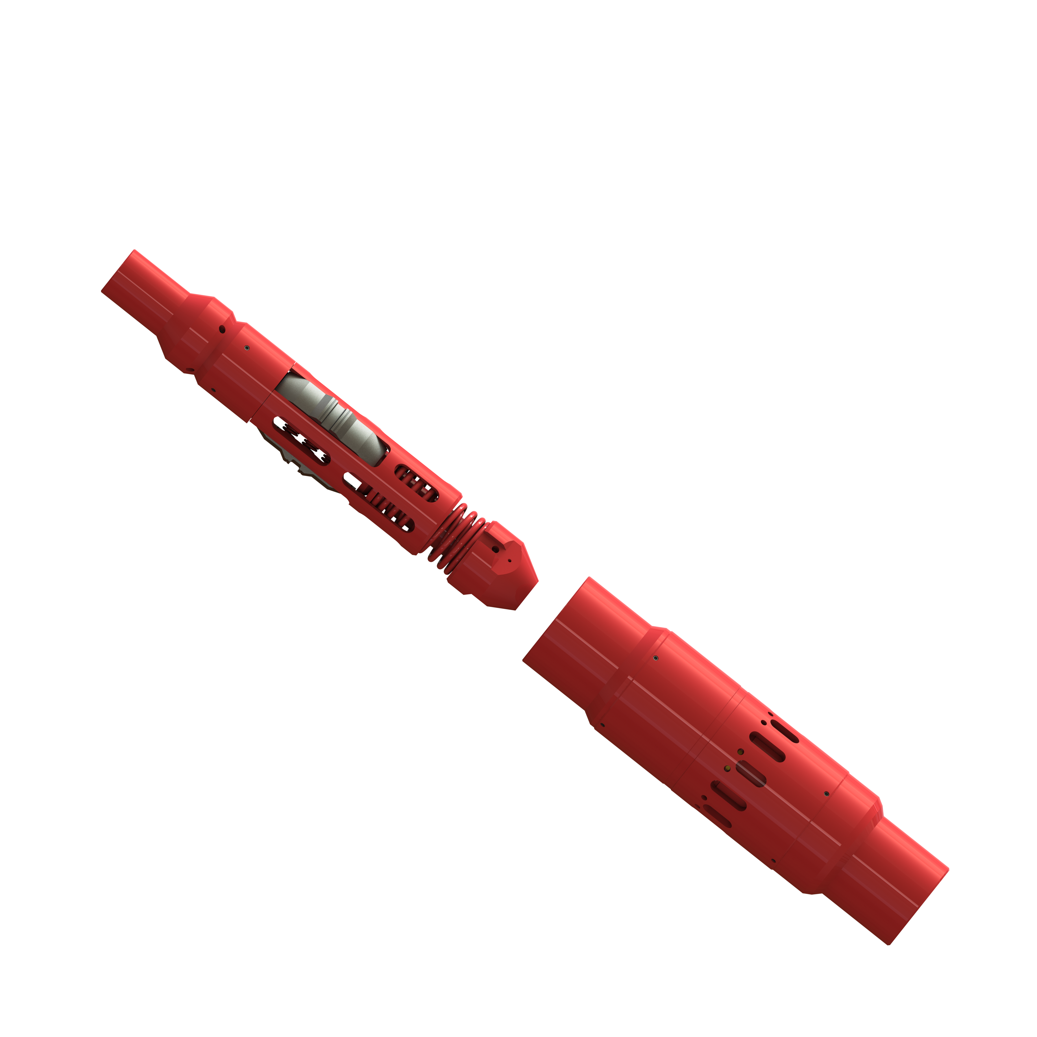 Image of the SUREshift™ NC fracturing valve and shifting tool. It offers a compact form and an intuitive operating mechanism and designed specifically for coiled tubing fracturing operations,